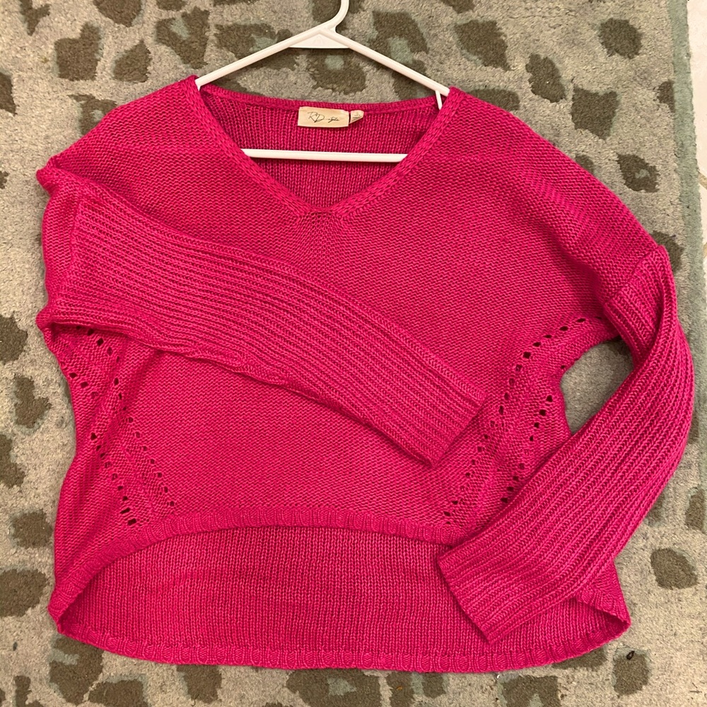 Hot pink RD Style sweater